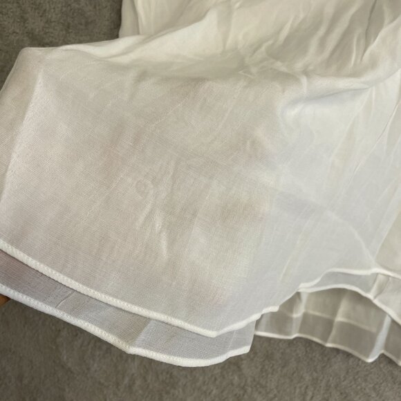 NEW Cristina B Women's L White Sleeveless Layered Blouse Viscose & Polyester - Picture 9 of 10